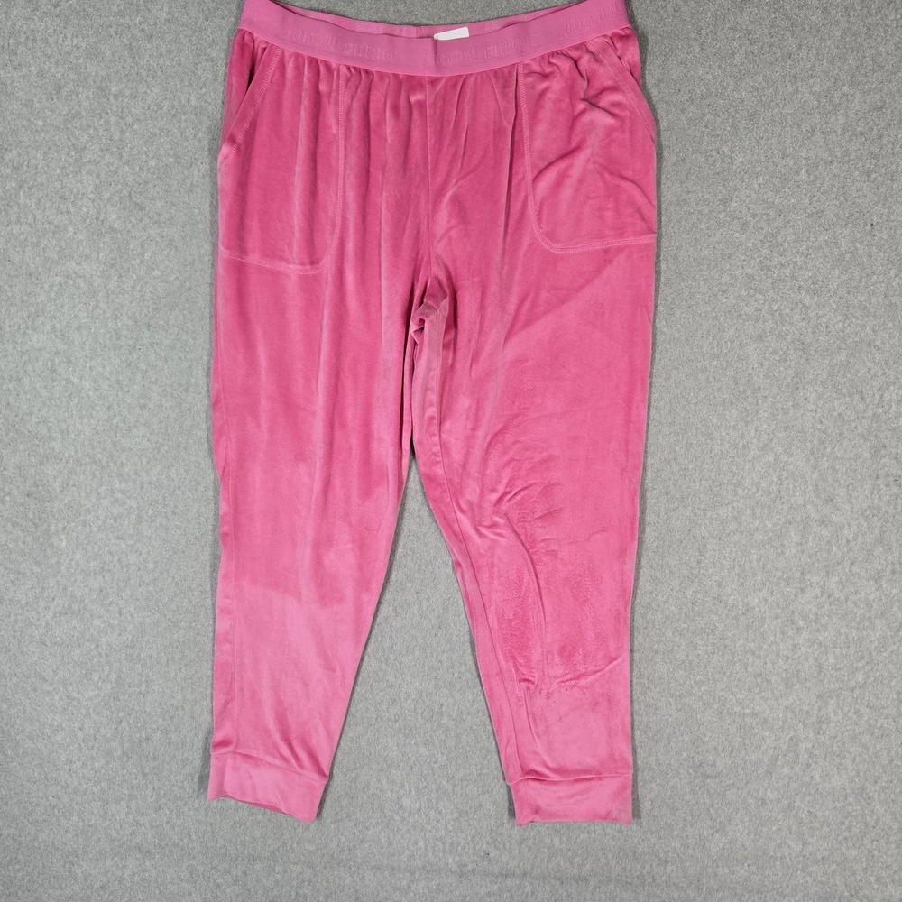 Juicy Couture Women Sleepwear XL Pink Pants Sweatpants Pajama Pants Relaxed